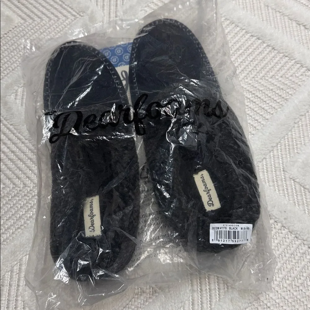 Dearfoams Men's Marshall Microsuede Moccasin Toe Clog House Shoe Slipper